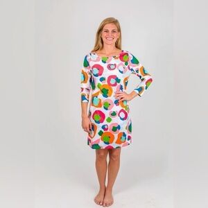 ZAGS Emily McCarthy Multi Spot Cheetah Dock Dress, Size 2 (US 6-8)